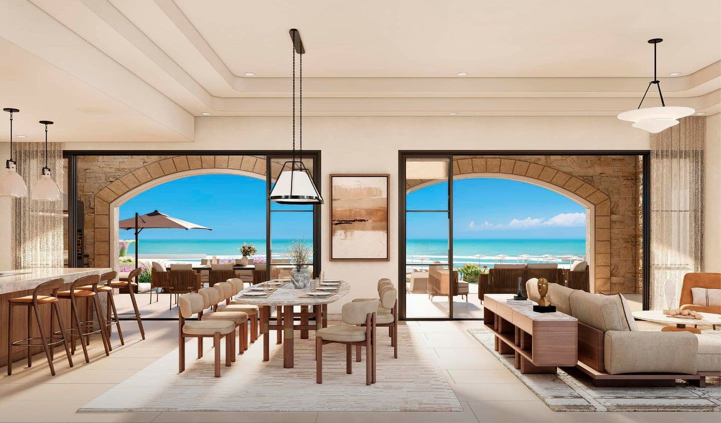 Premium villa living and dining