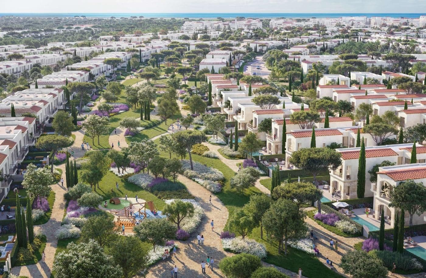 Garden streets and villas in Wadi East