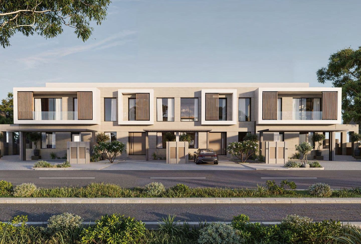Townhouses from the street