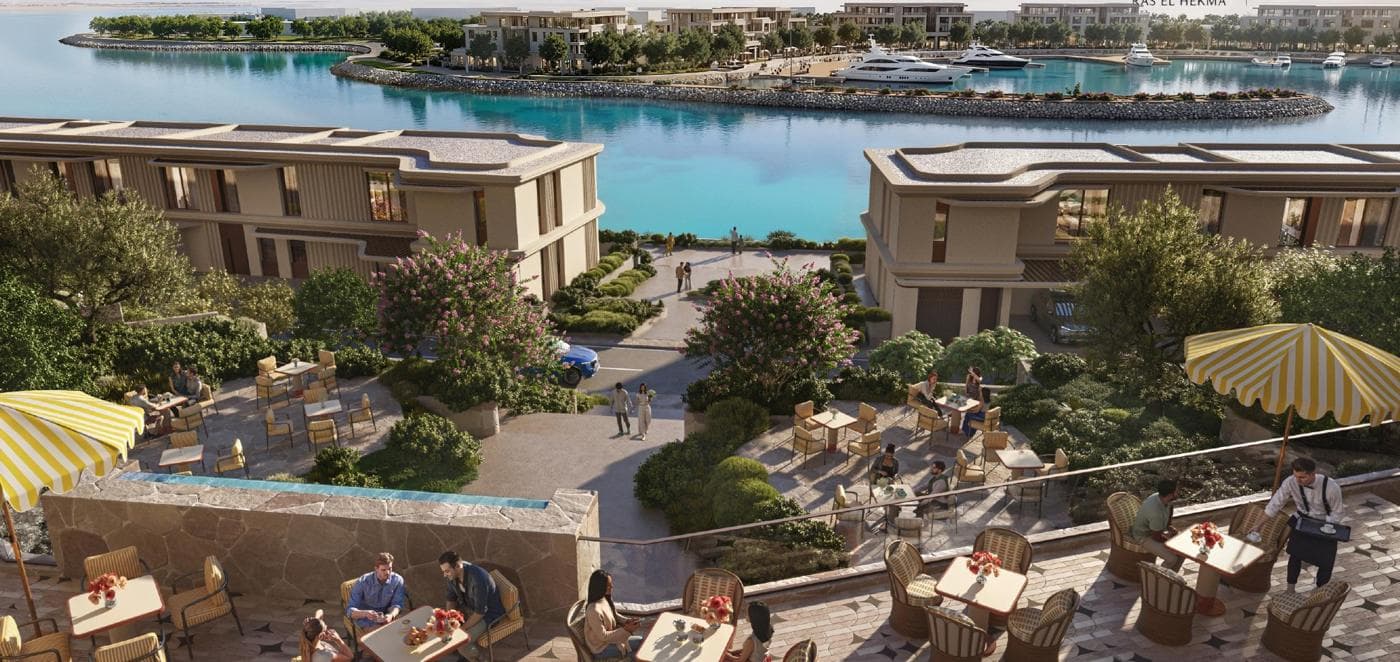 Restaurant terrace over the marina