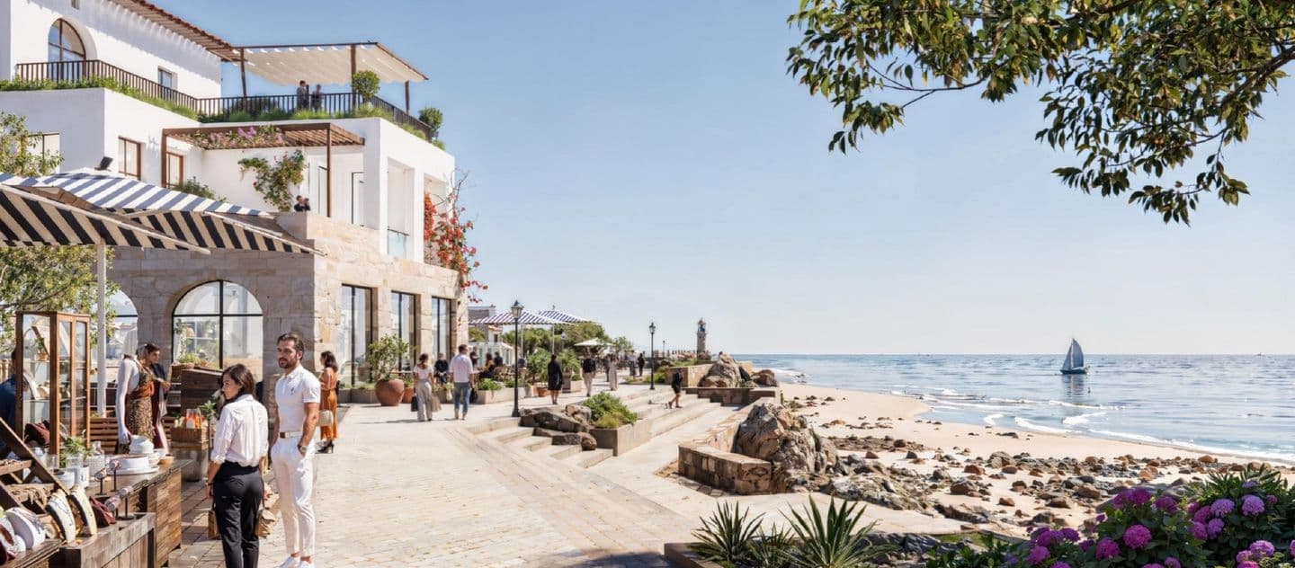 The beach promenade