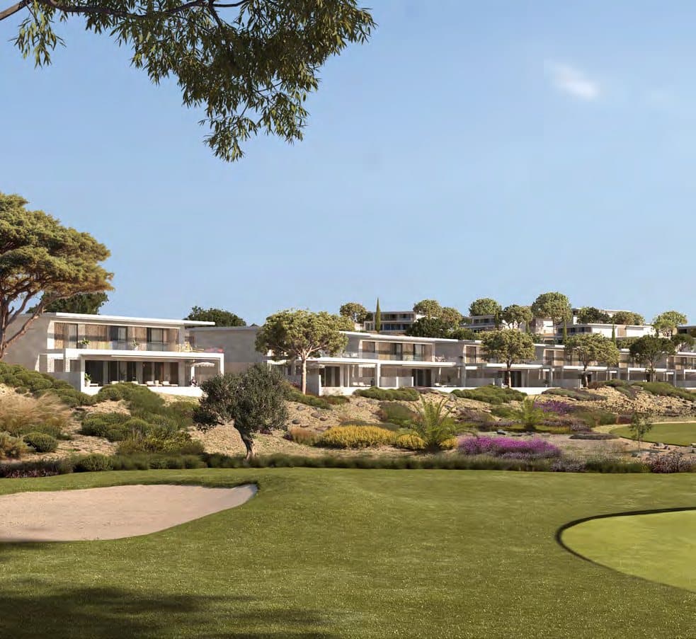 Villas above the golf course