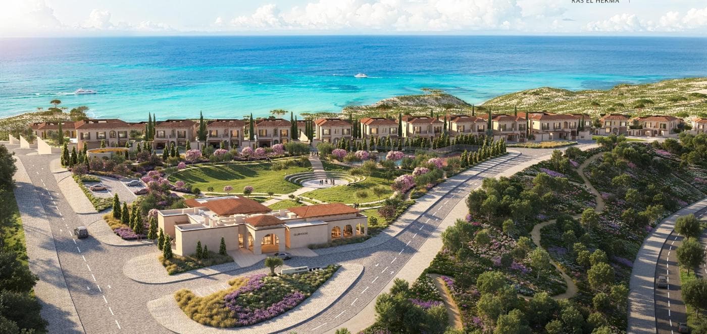 The villas and the coast