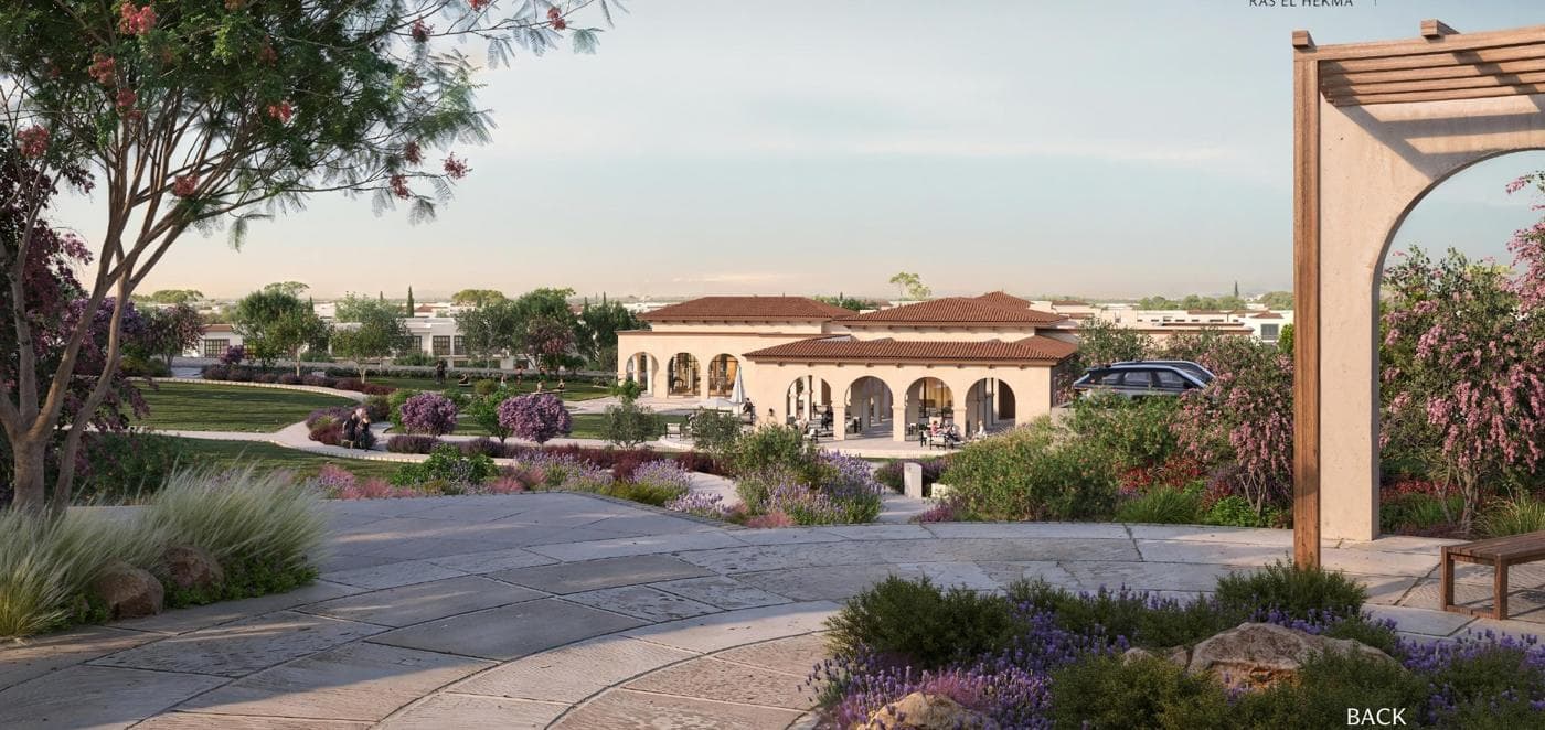 Clubhouse garden side