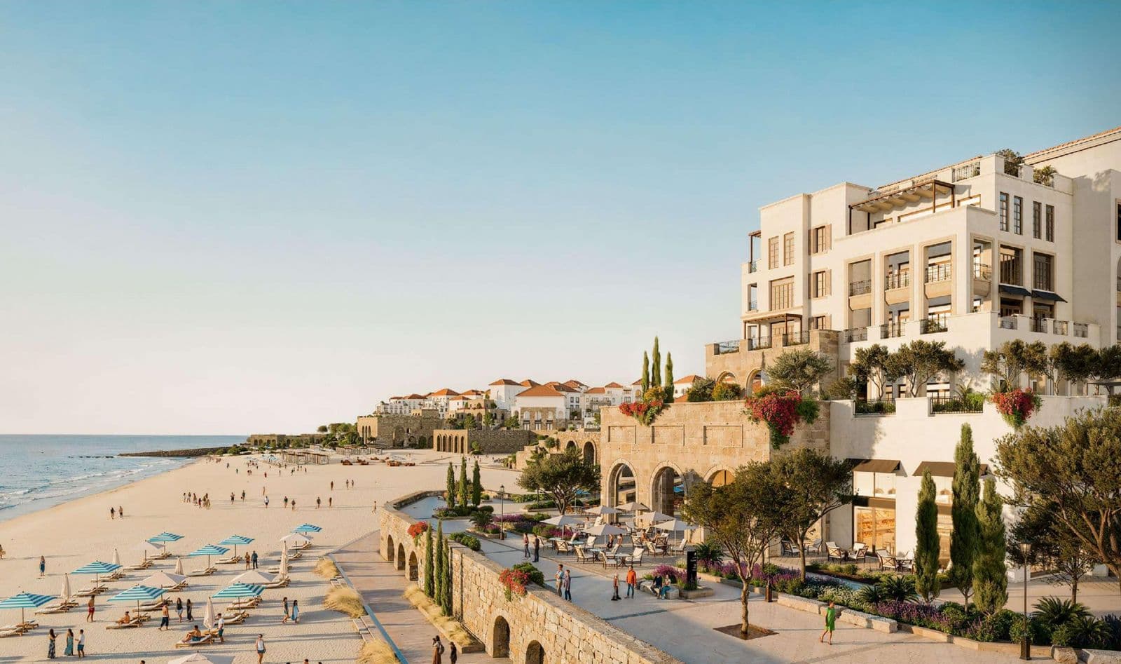 Yemm Beach Plaza building render, from Modon's offer for WY-BP-16-C407